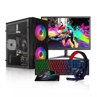 PC Gamer Forge, Intel Core i5, 16GB DE RAM, SSD 240GB, Completo com Monitor + Periféricos