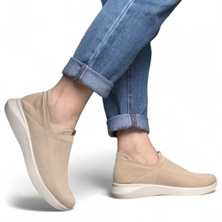 Tênis Feminino Usaflex Anatômico Tricot Bege UD03005002 em Oferta na Shopee