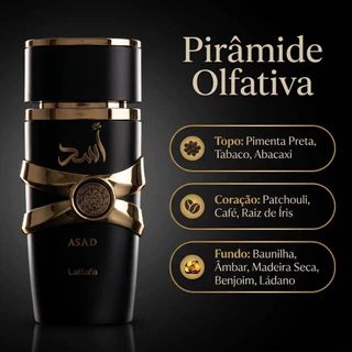 Perfume árabe Assad Eau de Toilette - 100 ml, importado