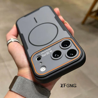 Novo Luxo Pele-feel Fosco Magnético Anti-Impacto Caso Para iPhone 18 Pro Max 16 15 14 13 17