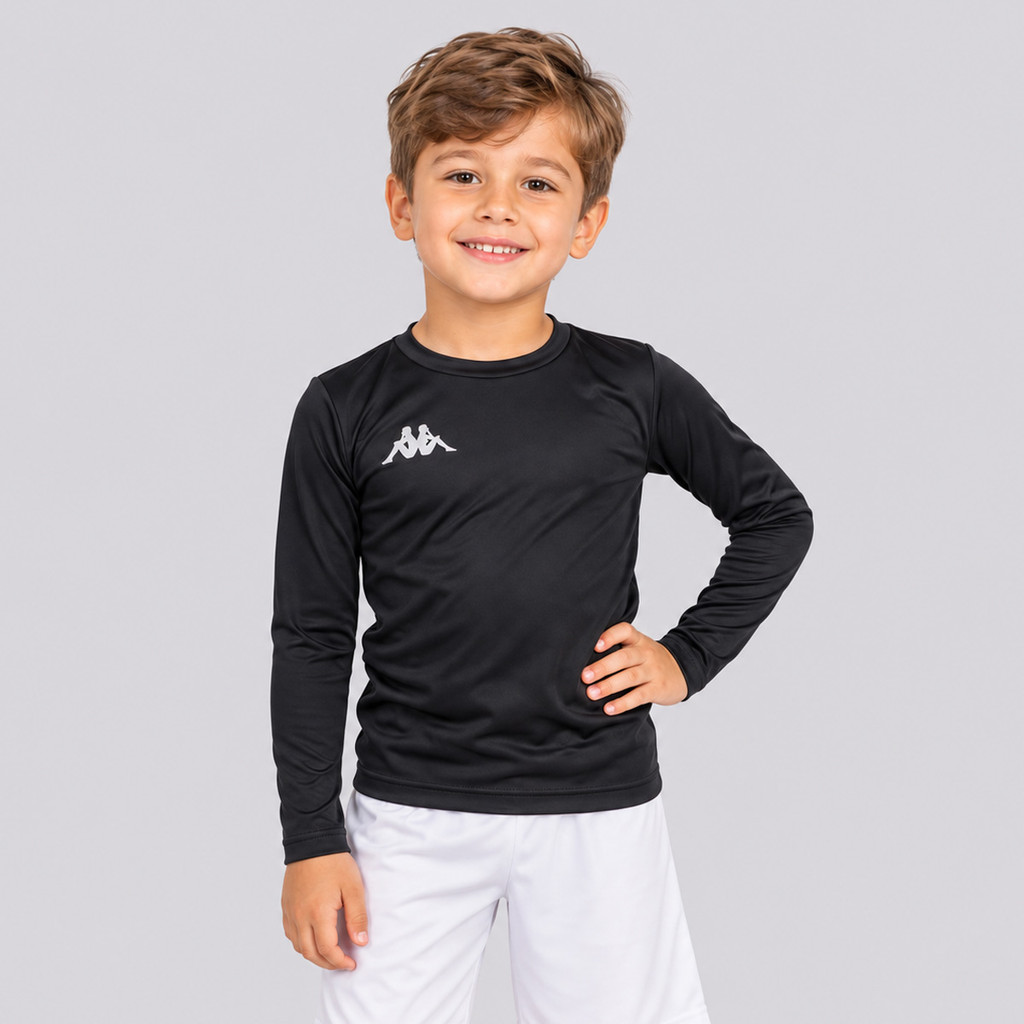 Camisa Térmica Kappa Grip Infantil Preto | Shopee Brasil