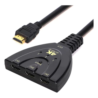 Switch Splitter Distribuidor Divisor Hdmi 3x1 Ultra Hd