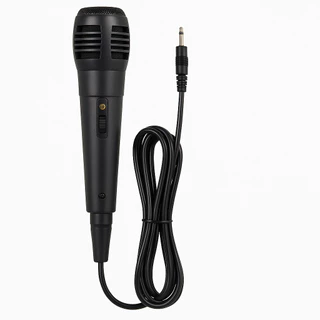 Microfone Karaokê Dinâmico com Cabo de 3 Metros Som Claro