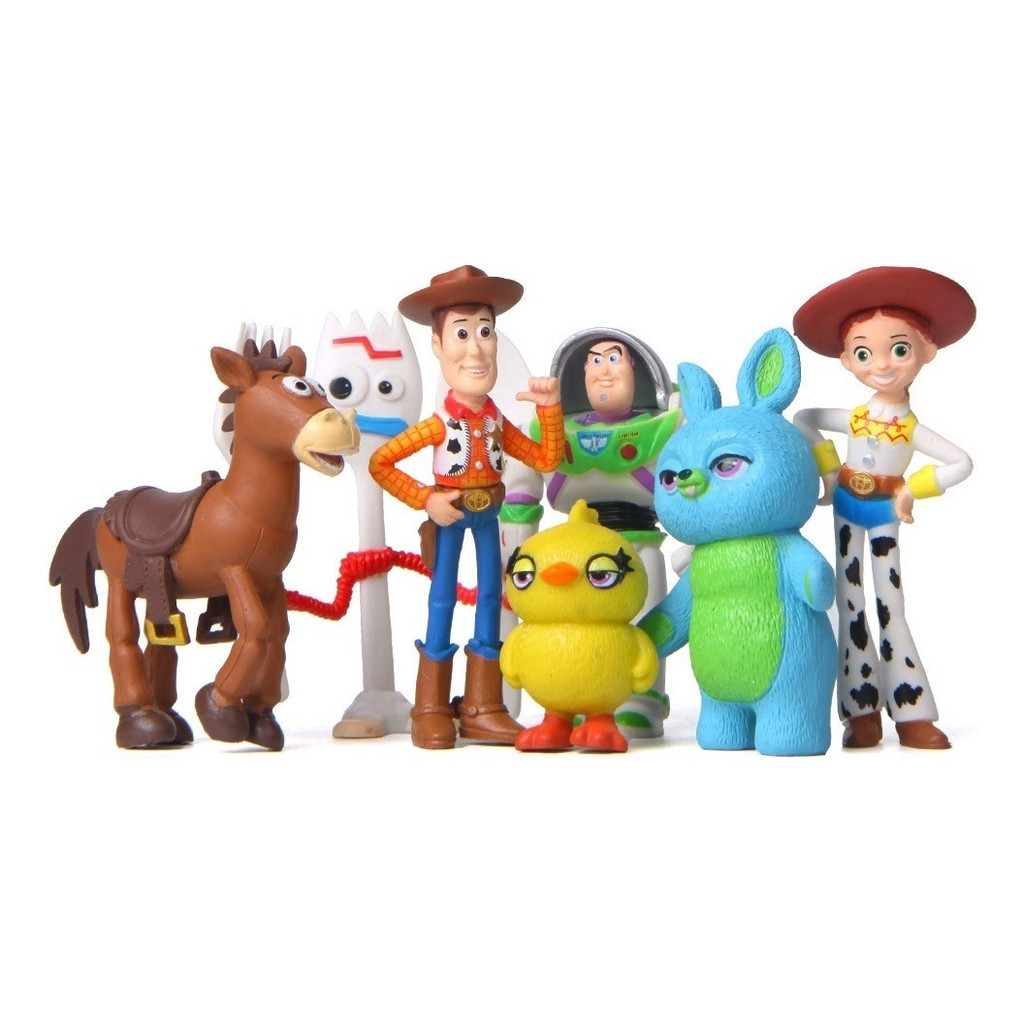 Kit completo - 7 Bonecos Toy Story Filme Woody Buzz Lightyear Jessie ...