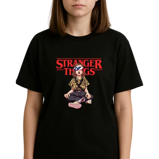 Camiseta Preta Stranger Things Eleven