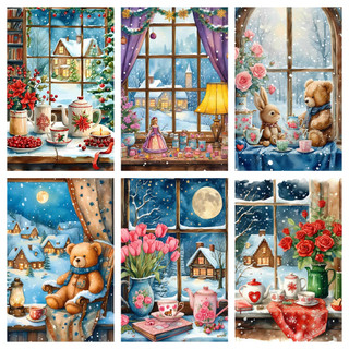Kit Pintura Diamante 5D Cavalo E Girassol - 40x40cm Artesanato Decorativo