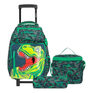 Kit Mochila Rodinhas Estojo e Lancheira Juvenil New Run Pack em Oferta na Shopee