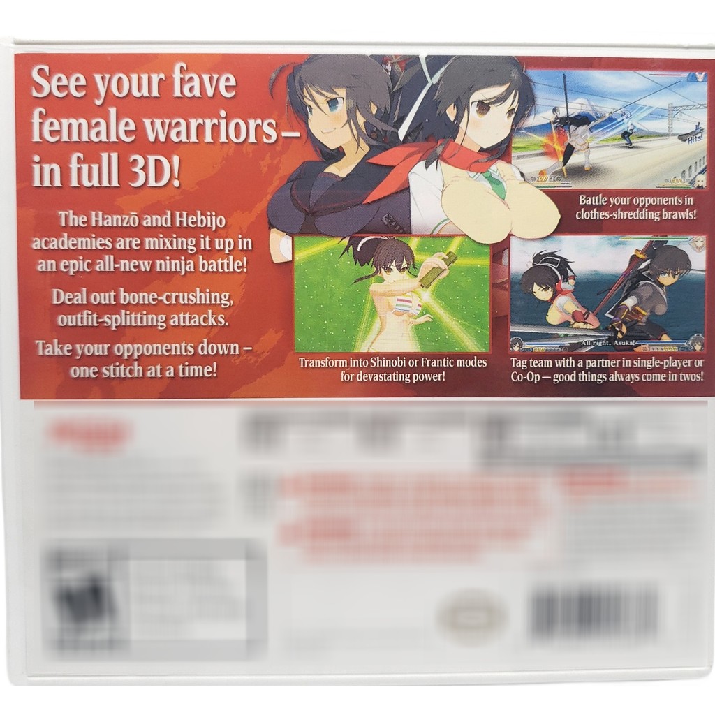 Senran Kagura 2 Deep Crimson 3DS Original Fisica Nintendo | Shopee