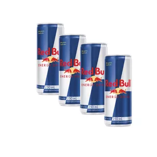 Kit 4 Energético Red Bull Energy Drink 250ml