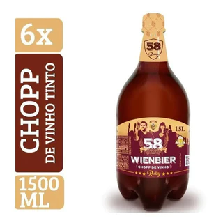 Cerveja Chopp Wienbier 58 Vinho Tinto 1,5l Pet Fardo (6un)