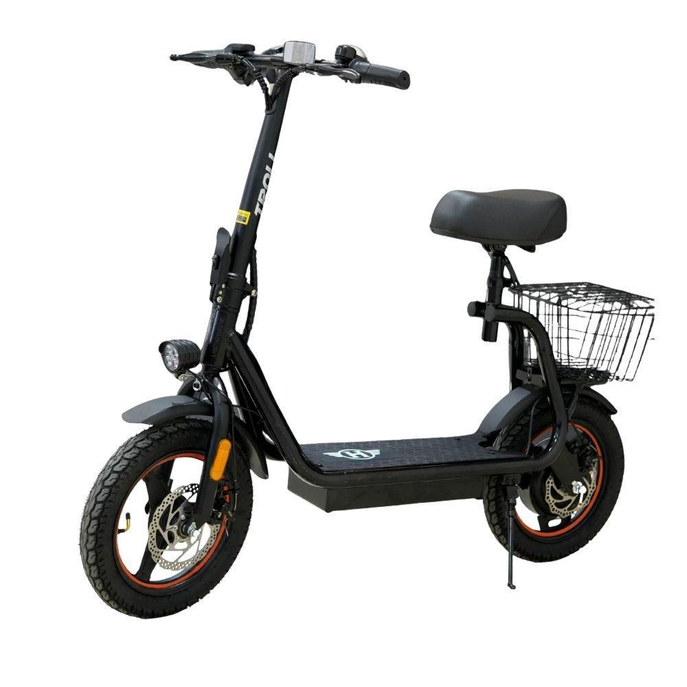 Patinete Elétrico HAO com Banco 350W 25kmH 100kg Preto Bivolt