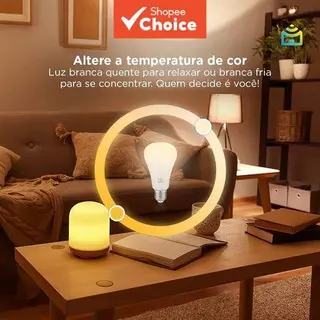 Kit de 3 Lâmpadas Inteligentes, LED 9W RGB