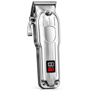 Máquina maquininha De Cortar Cabelo Profissional Sem Fio Cor Prateado 110V/220V Recarregavel