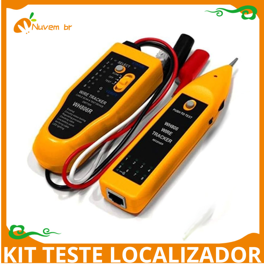 Kit Teste Cabo de Rede, Aparelho Profissional Localizador Iluminacao De ...