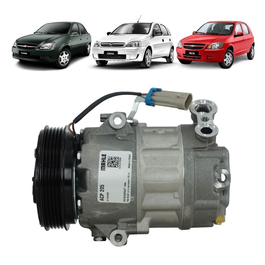 COMPRESSOR CELTA CLASSIC 2009/2016 PRISMA 2009/2012 5PK | Shopee Brasil