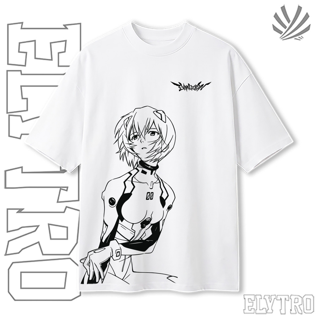 Camiseta Oversized Rei Ayanami Evangelion Anime Streetwear Aesthetic ...