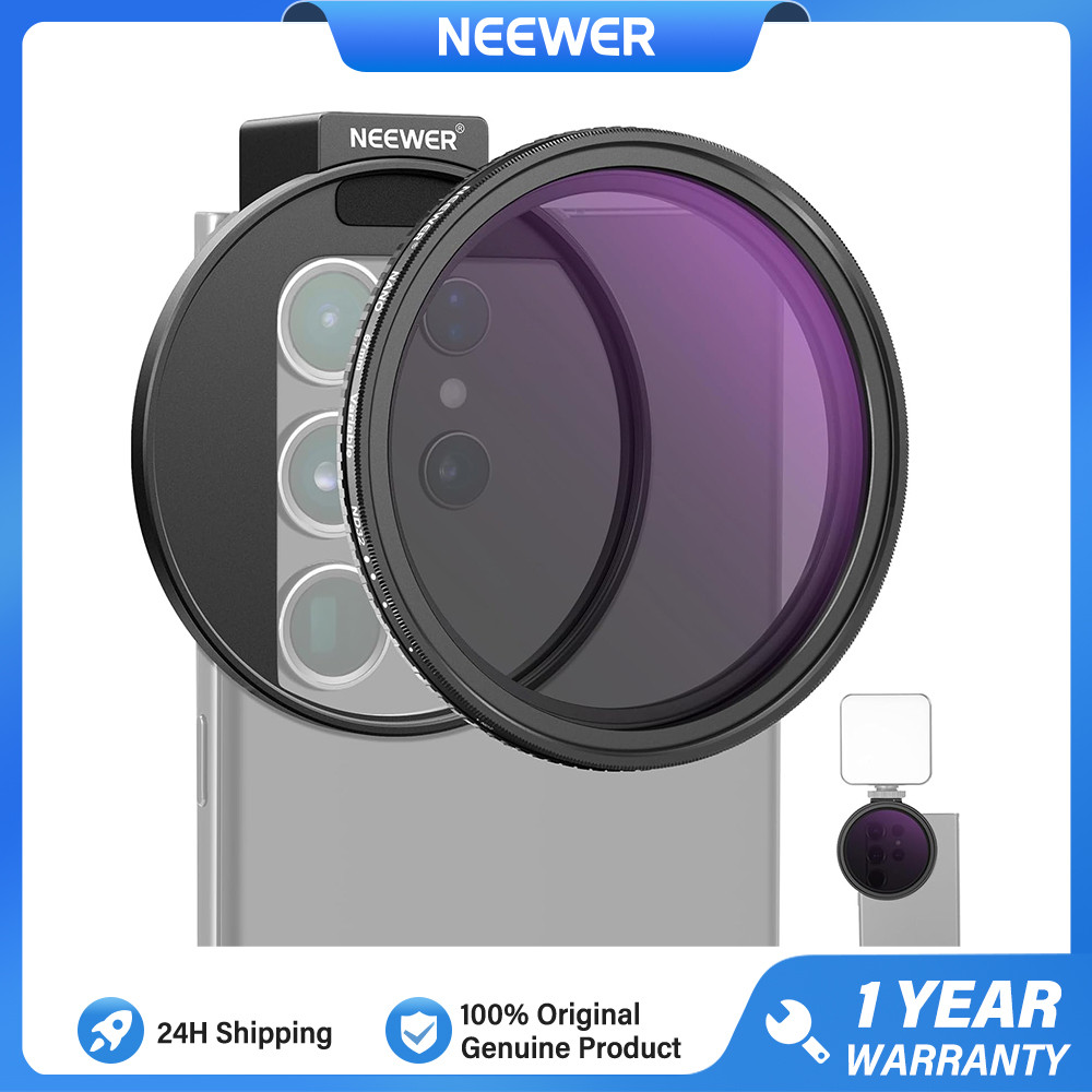 Kit De Filtro De Lente De Telefone NEEWER 67 Mm Com Clipe Em HD Variável ND2-ND32