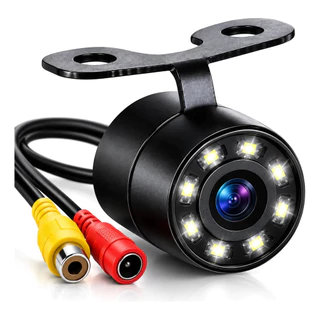 Câmera De Ré Automotiva 8 Leds Visão Noturna 12v 170°