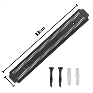 Barra Magnética para Utensílios de Cozinha Porta Facas 33Cm Suporte Ferramentas com Ímã