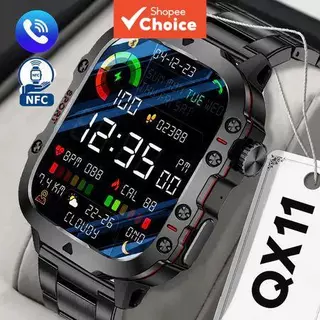 TechLife Smartwatch Qx11de Tela NFC De 2.01 Polegadas Bluetooth Chamada Fitness Sports Watch