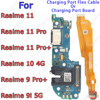 Com Fone De Ouvido jack Placa Carga Para Realme 9 9i 10 11 Pro Plus + Porta Carregamento Conector Usb Doca Soquete Subst