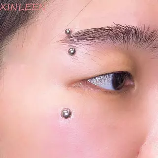 XINLEEN Falso Lip Stud Legal Criativo Aço Inoxidável Sem Piercing Para Mulheres Homens Sobrancelha Set