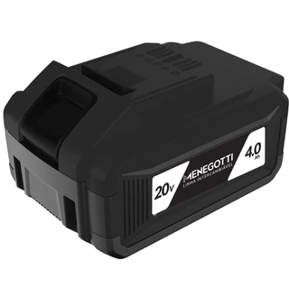 Bateria Intercambiável de Lítio 20V Menegotti MBI 20V de 4.0Ah para Ferramentas 20V Menegotti em Oferta na Shopee