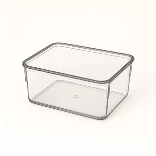 Kit 1 - 10 Unidades Organizador Modular Médio  Acrílico Multiuso Cristal Gaveta Maquiagem Geladeira 8,7x11,7x5,5 em Oferta na Shopee