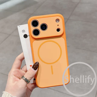Capa De Telefone Magnética De Pele Fosca Com Janela Grande De Cor Dupla Premium Adequada Para iPhone 13 14 15 16 17 Pro