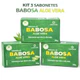 Kit 3 Sabonetes De Babosa Aloe Vera 90g Cuidado Suave Pele