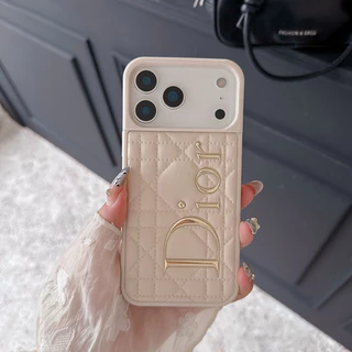 Capa De Couro Rosa Fashion Para iPhone 17 Pro Max 12 13 14 15 16 16 Plus Protetora Com Tudo Incluído