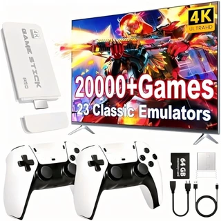 Videogame Stick 23 Emuladores 20K Jogos Retro 2 Controles Sem Fio Memória Expansível 256G