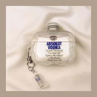 Criativo 3D Tampa De Garrafa Caso Vodka Para Airpod Pro3 Capa Protetora Compatível Apple Airpods Pro2 Pro 4 3 2 1 Fone D