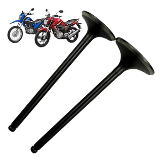 Par Válvula Admissão Escape Cg 160 Titan Fan Start Job Bros 2014 em diante Envio Imediato Novo