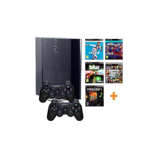 CONSOLE PS3 DESBLOQUEAD* C/+ DE 20000 JOGOS+ 2 CONTROLES
