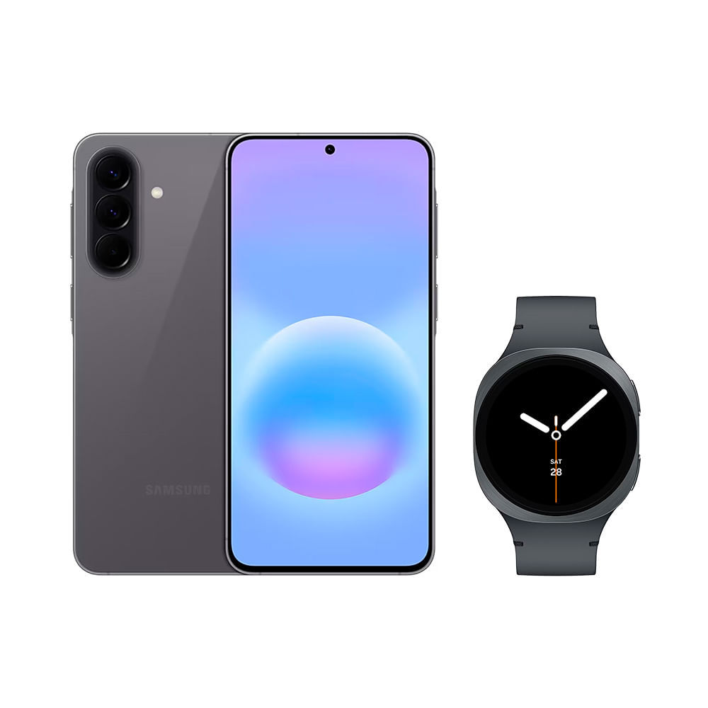 Galaxy A57 5G (256GB) - Cinza + Galaxy Watch8 BT 40mm - Grafite