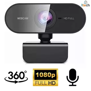 Webcam Câmera Full Hd 1080p Microfone Pc Notebook Home Office-itech