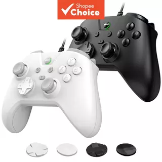 Controlador de Jogo com Fio Joystick de Filme de Carbono, Dupla Vibração, Gamepad TURBO / para PS4 / para Switch 1 2 /