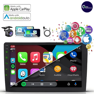 Versão Superior Automotive 2 Din Multimedia Android 7”9”4G+64G Qled Estéreo Rádio GPS Bluetooth Carplay Camera de Ré em Oferta na Shopee