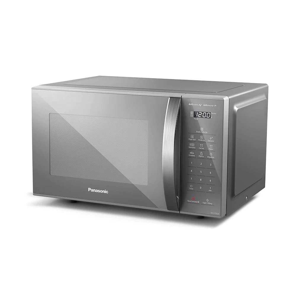 Micro-ondas Panasonic Dupla Refeição NN- ST55LSRUK 27L Prata 220v Mais Rápido Pr