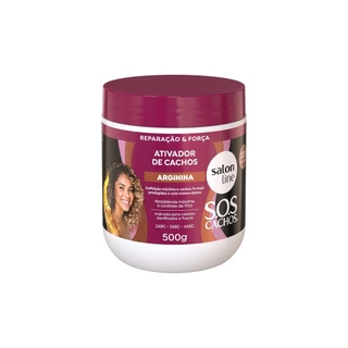 Ativador de Cachos SOS Cachos Arginina Reconstrução Salon Line 500g em Oferta na Shopee