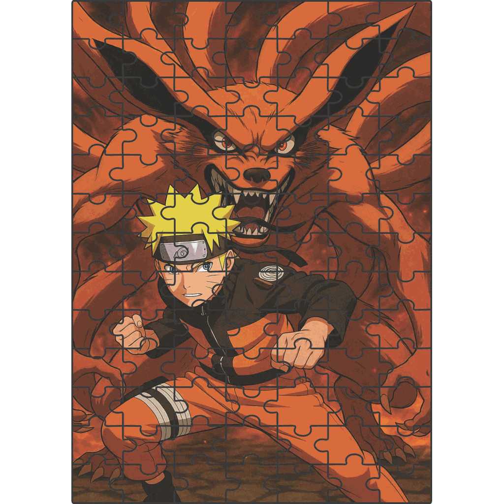 Quebra-Cabeça Jogo Infantil Educacional Naruto (1) 91 peças 20x28