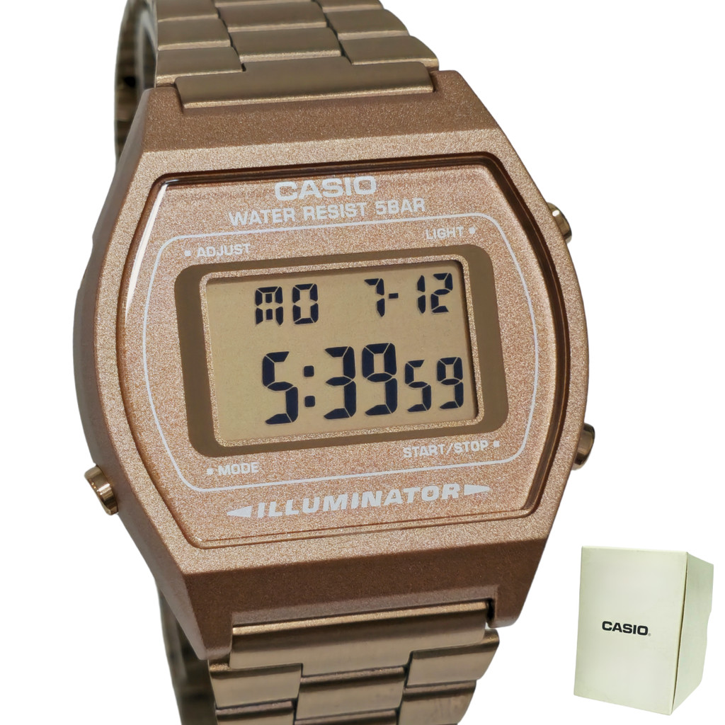 Relógio Casio Vintage Rosê B640WC-5ADF - GLAMOUR JOIAS E RELÓGIOS