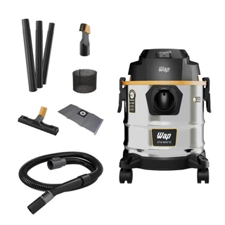 Aspirador de Pó e Água Wap Gtw Inox 12i com Potência de 1600w Alça Ergonômica Bocal de Sopro