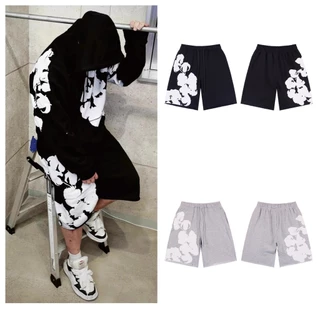 Kapok Foam Impresso Moda Masculina High Street Solto Verão Hip Hop Shorts Casuais Unissex