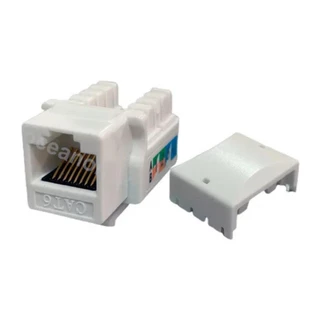 Conector Fêmea RJ45 CAT6 Branco Seclan WT-2002 em Oferta na Shopee