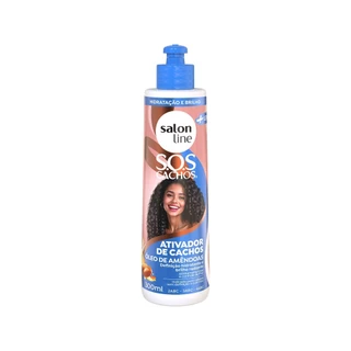 Ativador de Cachos SOS Cachos + Leves Óleo de Amêndoas Salon Line 300ml em Oferta na Shopee