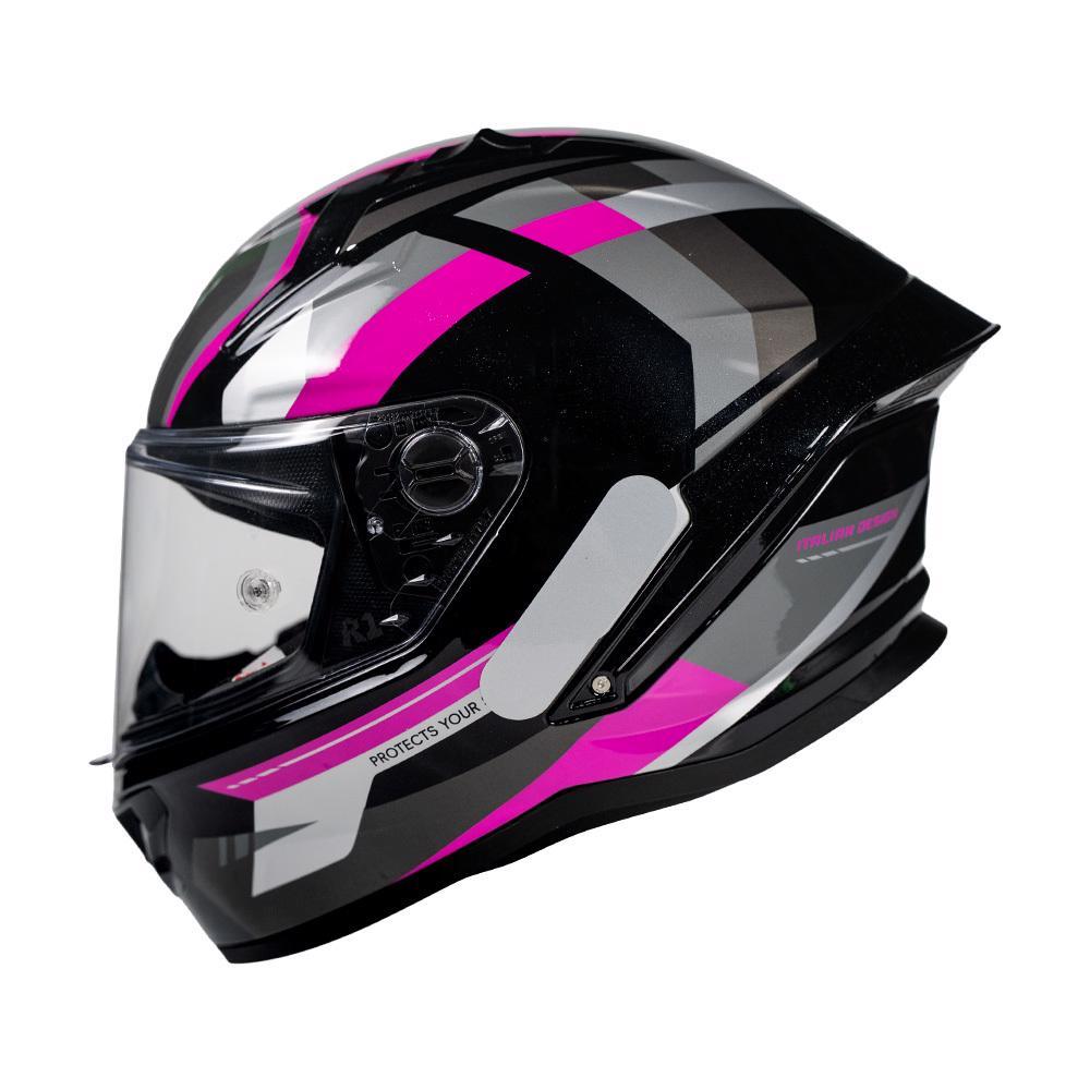 CAPACETE FEMININO GP TECH PILOT MOTION PRETO-ROSA em Oferta na Shopee