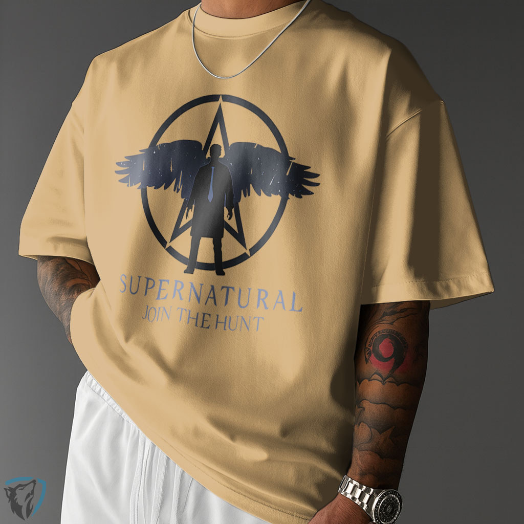 【supernatural】 Camiseta Oversized Supernatural 🔥 | Estampa Castiel Join The Hunt