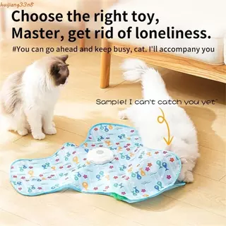 Brinquedos Inteligentes Para Gatos HUIJIANG , Penas Ocultas Em Movimento Ativado Esconder E Procurar Brinquedo , Recarre